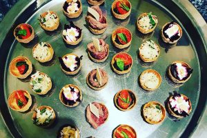 A selection of luxury canapés